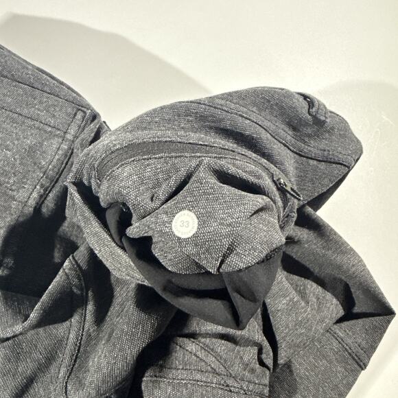 Lululemon ABC Pants Men 33X31 Grey Chino Golf Slim Leg Preppy Office - Picture 5 of 10